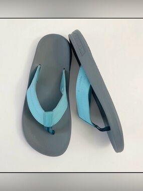 Columbia Women's Sporty Teal Gray Flip Flops ~ 6